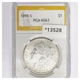 1898-S Morgan Silver Dollar PGA MS63 1898-S Morgan Silver Dollar PGA MS63
