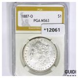 1887-O Morgan Silver Dollar PGA MS63 1887-O Morgan Silver Dollar PGA MS63