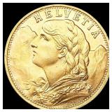 1947 Swiss .1867oz Gold 20 Francs CHOICE BU 1947 Swiss .1867oz Gold 20 Francs CHOICE BU