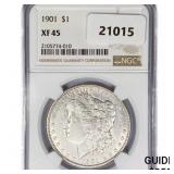 1901 Morgan Silver Dollar NGC XF45 1901 Morgan Silver Dollar NGC XF45