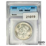 1934 Boone Half Dollar ICG MS63 1934 Boone Half Dollar ICG MS63