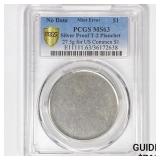ND 27.5g Silver Proof T-2 Planchet PCGS MS63 M.E. ND 27.5g Silver Proof T-2 Planchet PCGS MS63 M.E.