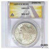 1885-O Morgan Silver Dollar ANACS MS63 1885-O Morgan Silver Dollar ANACS MS63