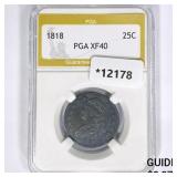 1818 Capped Bust Quarter PGA XF40 1818 Capped Bust Quarter PGA XF40