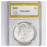 1899 Morgan Silver Dollar PGA MS62 1899 Morgan Silver Dollar PGA MS62