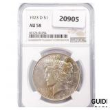 1923-D Silver Peace Dollar NGC AU58 1923-D Silver Peace Dollar NGC AU58
