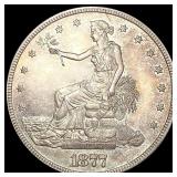 1877-S Silver Trade Dollar CLOSELY UNCIRCULATED 1877-S Silver Trade Dollar CLOSELY UNCIRCULATED