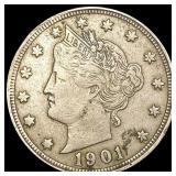 1901 Liberty Victory Nickel NICELY CIRCULATED 1901 Liberty Victory Nickel NICELY CIRCULATED