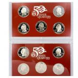 2007-2008 US Proof Quarter Sets (10 Coins) 2007-2008 US Proof Quarter Sets (10 Coins)