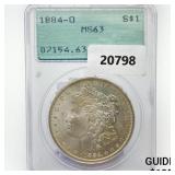 1884-O Morgan Silver Dollar PCGS MS63 1884-O Morgan Silver Dollar PCGS MS63