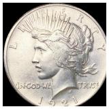 1921 Silver Peace Dollar CLOSELY UNCIRCULATED 1921 Silver Peace Dollar CLOSELY UNCIRCULATED