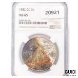 1882-CC Morgan Silver Dollar NGC MS65 1882-CC Morgan Silver Dollar NGC MS65
