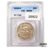 1936-D San Diego Half Dollar ICG MS66 1936-D San Diego Half Dollar ICG MS66