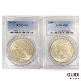 1922-D Set (2) Silver Peace Dollar PCGS MS61 1922-D Set (2) Silver Peace Dollar PCGS MS61