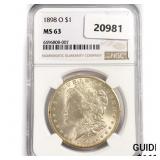 1898-O Morgan Silver Dollar NGC MS63 1898-O Morgan Silver Dollar NGC MS63