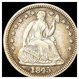 1845 Seated Liberty Half Dime LIGHTLY CIRCULATED 1845 Seated Liberty Half Dime LIGHTLY CIRCULATED