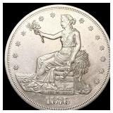 1876-S Silver Trade Dollar CLOSELY UNCIRCULATED 1876-S Silver Trade Dollar CLOSELY UNCIRCULATED
