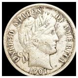 1901-O Barber Dime LIGHTLY CIRCULATED 1901-O Barber Dime LIGHTLY CIRCULATED