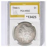 1900-S Morgan Silver Dollar PGA MS62 1900-S Morgan Silver Dollar PGA MS62