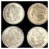 (4) Morgan Dollars ((3) 1881-O, 1884-O) UNCIRCULA (4) Morgan Dollars ((3) 1881-O, 1884-O) UNCIRCULA