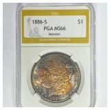 1886-S Morgan Silver Dollar PGA MS66 Monster 1886-S Morgan Silver Dollar PGA MS66 Monster