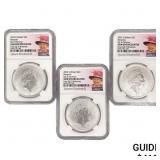 2023 Set (3) 1oz G.B. S2£ NGC GEM UNC Q. 2023 Set (3) 1oz G.B. S2£ NGC GEM UNC Q.