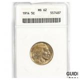 1914 Buffalo Nickel ANACS MS62 1914 Buffalo Nickel ANACS MS62