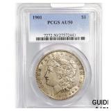 1901 Morgan Silver Dollar PCGS AU50 1901 Morgan Silver Dollar PCGS AU50