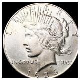 1935 Silver Peace Dollar CLOSELY UNCIRCULATED 1935 Silver Peace Dollar CLOSELY UNCIRCULATED