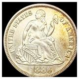 1886 Seated Liberty Dime UNCIRCULATED 1886 Seated Liberty Dime UNCIRCULATED