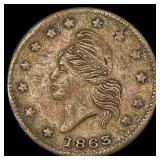 1863 Army & Navy Civil War Token LIGHTLY 1863 Army & Navy Civil War Token LIGHTLY