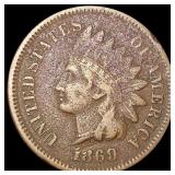 1869 Indian Head Cent LIGHTLY CIRCULATED 1869 Indian Head Cent LIGHTLY CIRCULATED
