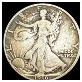 1916 Walking Liberty Half Dollar NICELY 1916 Walking Liberty Half Dollar NICELY