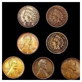 (7) Misc Cents ((2) 1862, 1864, 1911-D, 1922-D, ( (7) Misc Cents ((2) 1862, 1864, 1911-D, 1922-D, (