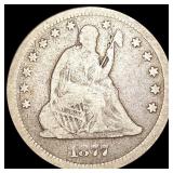 1877-CC Seated Liberty Quarter NICELY CIRCULATED 1877-CC Seated Liberty Quarter NICELY CIRCULATED