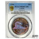 1986 Canada Silver Dollar PCGS PR68 CAM 1986 Canada Silver Dollar PCGS PR68 CAM