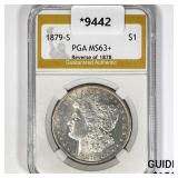 1879-S Morgan Silver Dollar PGA MS63+ Rev of 78 1879-S Morgan Silver Dollar PGA MS63+ Rev of 78