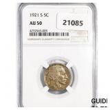 1921-S Buffalo Nickel NGC AU50 1921-S Buffalo Nickel NGC AU50