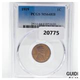 1919 Wheat Cent PCGS MS64 RB 1919 Wheat Cent PCGS MS64 RB