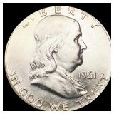1961 Franklin Half Dollar UNCIRCULATED 1961 Franklin Half Dollar UNCIRCULATED