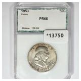 1953 Franklin Half Dollar PCI PR65 1953 Franklin Half Dollar PCI PR65