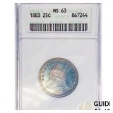 1883 Seated Liberty Quarter ANACS MS63 1883 Seated Liberty Quarter ANACS MS63