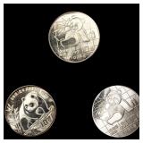 (3) China 1oz Silver 10 Yuan ((2) 1989, 1990) GEM (3) China 1oz Silver 10 Yuan ((2) 1989, 1990) GEM