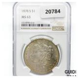 1878-S Morgan Silver Dollar NGC MS63 1878-S Morgan Silver Dollar NGC MS63