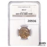 1938-D Buffalo Nickel NGC MS67 1938-D Buffalo Nickel NGC MS67