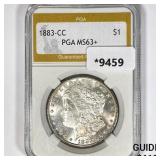 1883-CC Morgan Silver Dollar PGA MS63+ 1883-CC Morgan Silver Dollar PGA MS63+