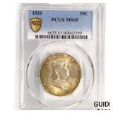 1951 Franklin Half Dollar PCGS MS65 1951 Franklin Half Dollar PCGS MS65