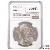 1882-O Morgan Silver Dollar NGC MS63 1882-O Morgan Silver Dollar NGC MS63