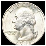 1936 Washington Silver Quarter UNCIRCULATED 1936 Washington Silver Quarter UNCIRCULATED