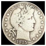 1915-S Barber Half Dollar NICELY CIRCULATED 1915-S Barber Half Dollar NICELY CIRCULATED